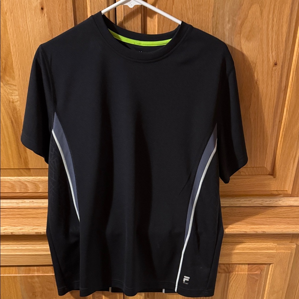 Fila Black and Gray Men's Polo Shirt